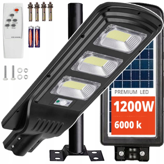 Pouličné svietidlo VÖGLER 1200 W 120000 lm na solárne napájanie
